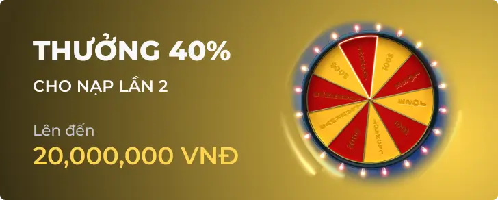 Hình ảnh quảng cáo Thưởng 40% của tk88
